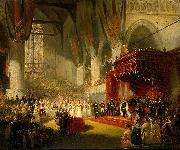 Nicolaas Pieneman The Inauguration of King William II in the Nieuwe Kerk, Amsterdam, 28 November 1840 USA oil painting artist